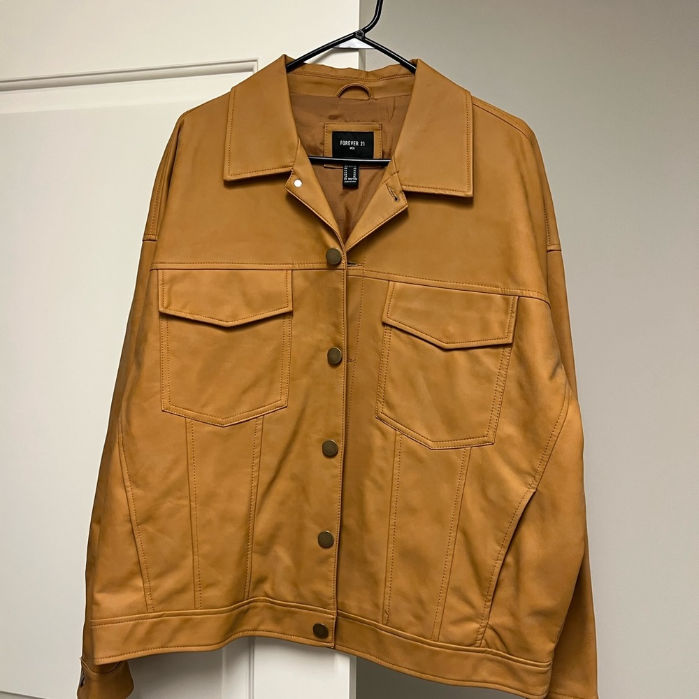 Faux mens leather Jacket